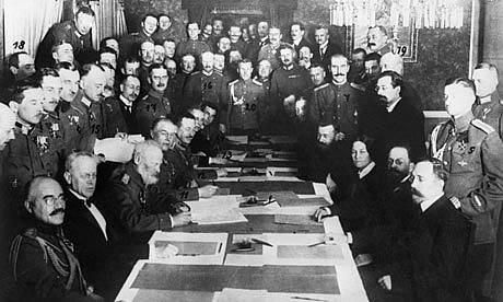 Treaty of Brest-Litovsk taking Russia out of the war