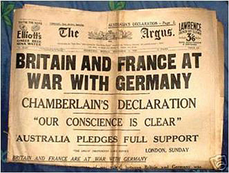 Britain and France at war with Germany