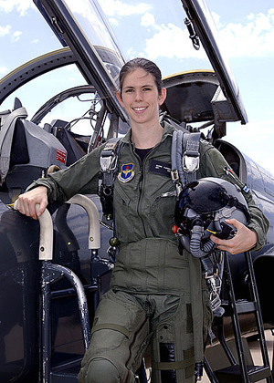Ulrike Flender, the first female combat pilot in the unified German military